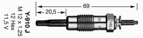 Bougie de préchauffage D-Power 3